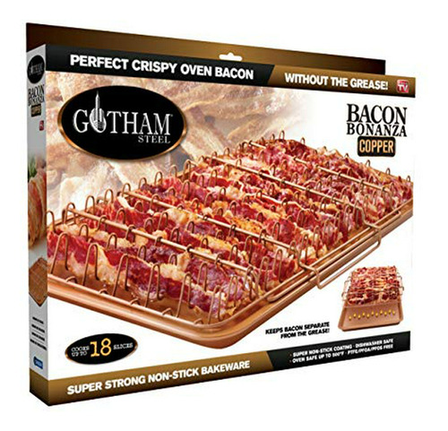 Rack De Bacon Antiadherente Con Bandeja, Gotham Steel - 1937