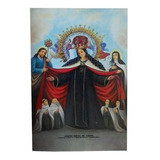 Virgen Carmen Michoacan 100 Estampa Tarjeta Enmicada 10x6.5