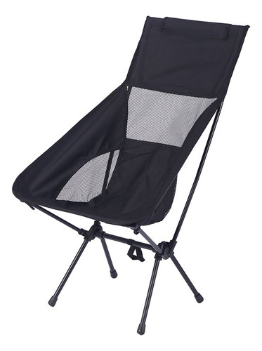 Dapon Silla Plegable Exterior Camping Playa Pesca Con Funda Color Negro