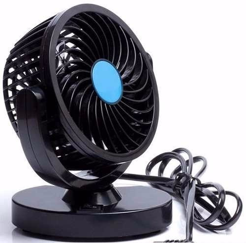 Ventilador 360º Auto Camioneta Mini 12v Con Base Giratorio