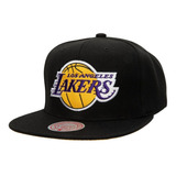 Gorra Mitchell & Ness Los Angeles Lakers Satin Basquetbol Nb