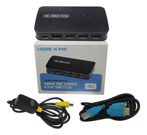 Switch Kvm Hdmi Video 2 Puertos 