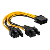 Cable 8 Pines Fuente Splitter Divisor A 2 X 8 (6+2) Vga Pcie