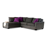 Sala Quinn Seat Lino Gris Derecha Sillon  Muebles Sofas