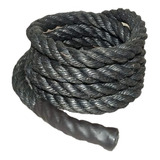 Corda Naval Crossfit Sisal Funcional Rope Preto 34mm X 10m