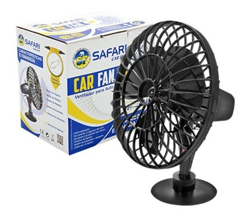 Mini Ventilador Para Carro 12 V Portátil Potente 5 Pulgadas