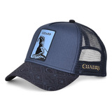 Gorra Snapback Cuadra Para Caballero Parche Azul