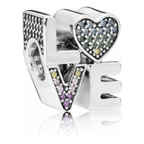 Charm Pandora Modelo Love Y Happy Original