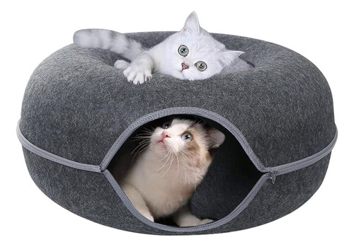 Cat House Para Cama De Túnel Redonda Durável Felt Pa