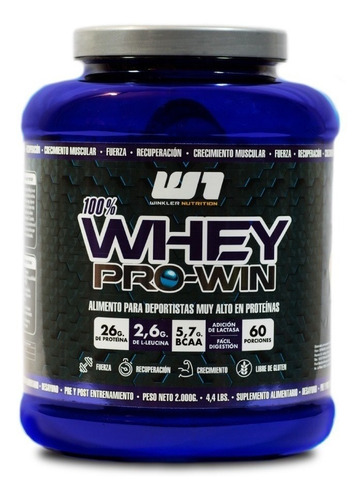 Proteína Whey Pro Win 2 Kgs. Winkler Nutrition Sabor Chocolate Suizo