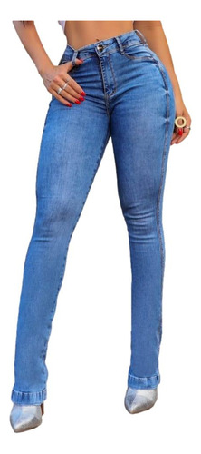 Calça Jeans Feminina Levanta E Modela Bumbum Com Bojo