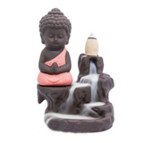 Incensário Buda Meditando Fumaça Gratidão Budismo Zen 189901