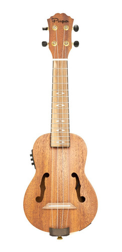 Ukelele Electroacustico Parquer Soprano Madera Funda Cuota