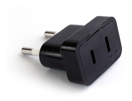 Adaptador Pata Plana 2p Negro Rema