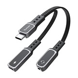 ?? Adaptador Y Cargador De Audio Usb C 3,5 Mm Actualiza...