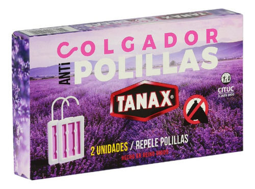 Aromatizante Y Repelente Polillas  Tanax Colgador - 2 Uni