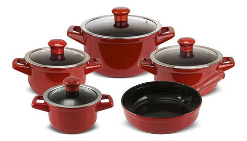  Conjunto Caçarola E Frigideira Duo Smart 5 Pcs Ceraflame