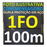 Cabo Fibra Óptica Drop 1fo 100m Mensageiro Monomodo Sm Clix