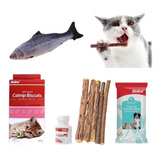 Juguete Gato Catnip Hierba Gatera + Snack +toallitas+burbuja