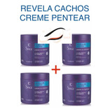 Kit C 4: Creme Pentear Siage Eudora Revela Cachos 500g