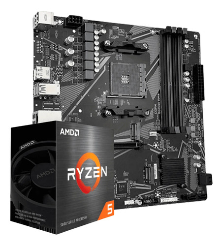 Kit Upgrade Amd Ryzen 5 5600g Placa Mãe B550m Ddr4