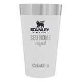  Copo Térmico Cerveja Stanley 473ml Branco Personalizado