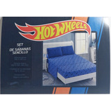 Set De Sábanas Para Cama Sencilla De Hot Wheels