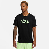 Remera Para Hombre Nike Drifit Uv Miler Studio 72 Negro