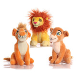 El Rey León Simba Nala Mufasa Peluche Muñeca Regalo, 3 Pieza