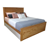 Cama 2 Dos Plazas Con Cajones Madera Escandinavo Nordico Box