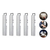 Pack X5 Lámparas Luz Led Emergencia Recargable 20hrs