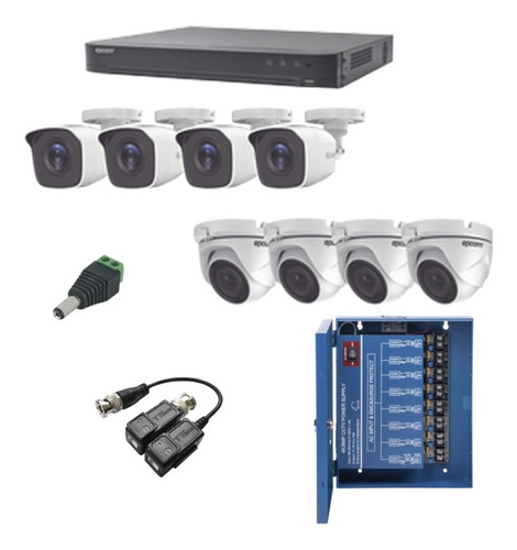 Kit Turbohd 1080p Dvr 8 Canales 4 Bala 4 Domo Exterior