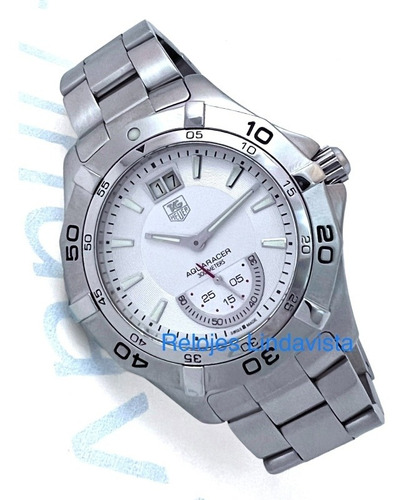 Reloj Tag Heuer Aquaracer Grande Date Blanco Acero