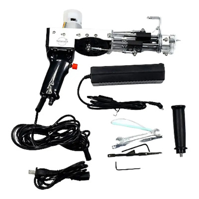 Pistola Eléctrica Tufting Bucle Fleco Negro\u002Fblanco Selanusa | Envío gratis