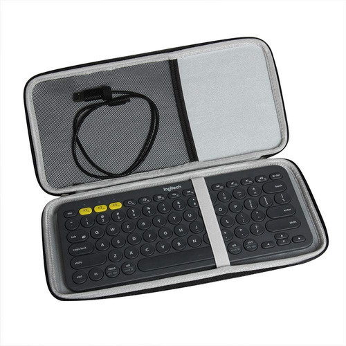 Funda Estuche De Viaje Para Teclado Logitech K380 | Negro