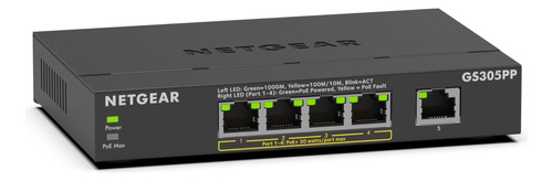 Conmutador No Administrado Netgear® Gigabit Ethernet Poe+ De