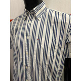 Camisa Tommy Hilfiger 80s Two Ply Cotton Talle Medium Strip