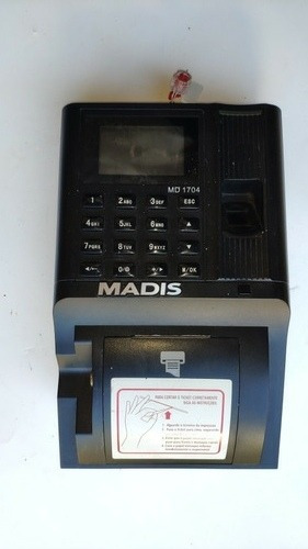 Relógio De Ponto Eletrônico Biométrico Madis Md 1704 Usado