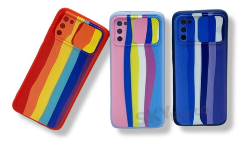 Funda De Silicona Cover Para Samsung A02s Arco Iris