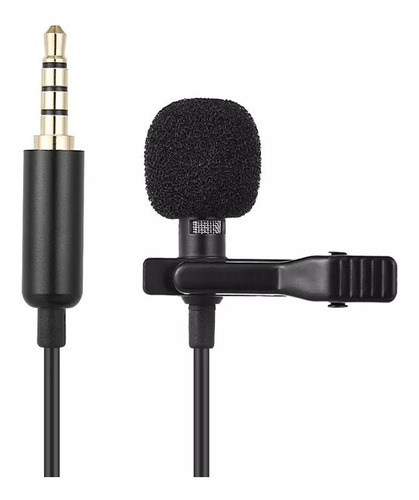 Mini Microfone De Lapela Profissional Plug P2 3,5mm