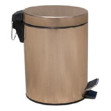 Lixeira Inox Com Pedal Rose Gold 20 Litros