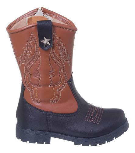 Bota Texana Menino Country Rodeio Fazenda Casual Masculino