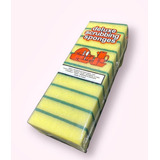 Esponjas Pack 10 Unidades Limpieza Verde - Amarillo Cocina