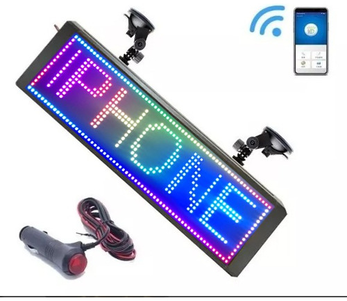 Letreros Led Programables Con Wifi De Auto Bus Camion 12-24v