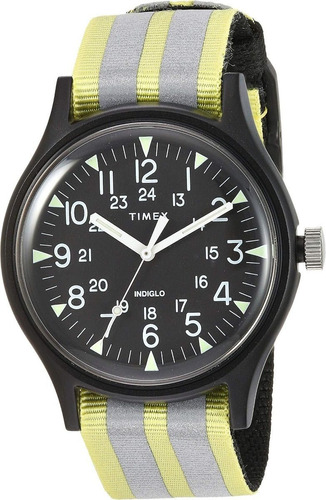 Reloj Timex Para Caballero Modelo: Tw2r81000 Color De La Correa Tw2r81000 / Tela Amarillo