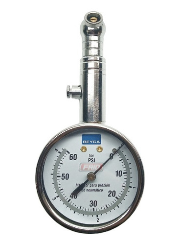 Manómetro Beyca Medidor Presión P/ Neumáticos | 60lbs Ø58mm
