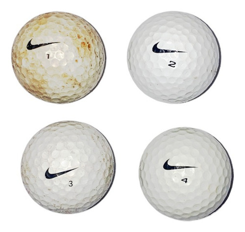 Set 4 Pelotas De Golf (nike Usadas) + 4 Tees De Regalo