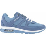 Tennis Para Mujer Urban Shoes 600 Azul Casual Comodo Sport