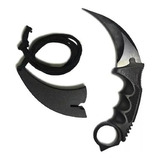 2x Cuchillo Tactico Militar Karambit Camping Cazador Combate