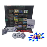 Super Nintendo Snes Mine Oficial Com 3 Controles + Jogos 